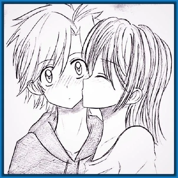 Resultado de imagen para imagenes geniales para dibujar | Dibujos de amor,  Como dibujar manga, Amor para dibujar