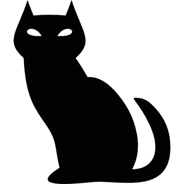 Resultado de imagen para siluetas de gatos | Cat vector, Silhouette vector,  Black cat pictures