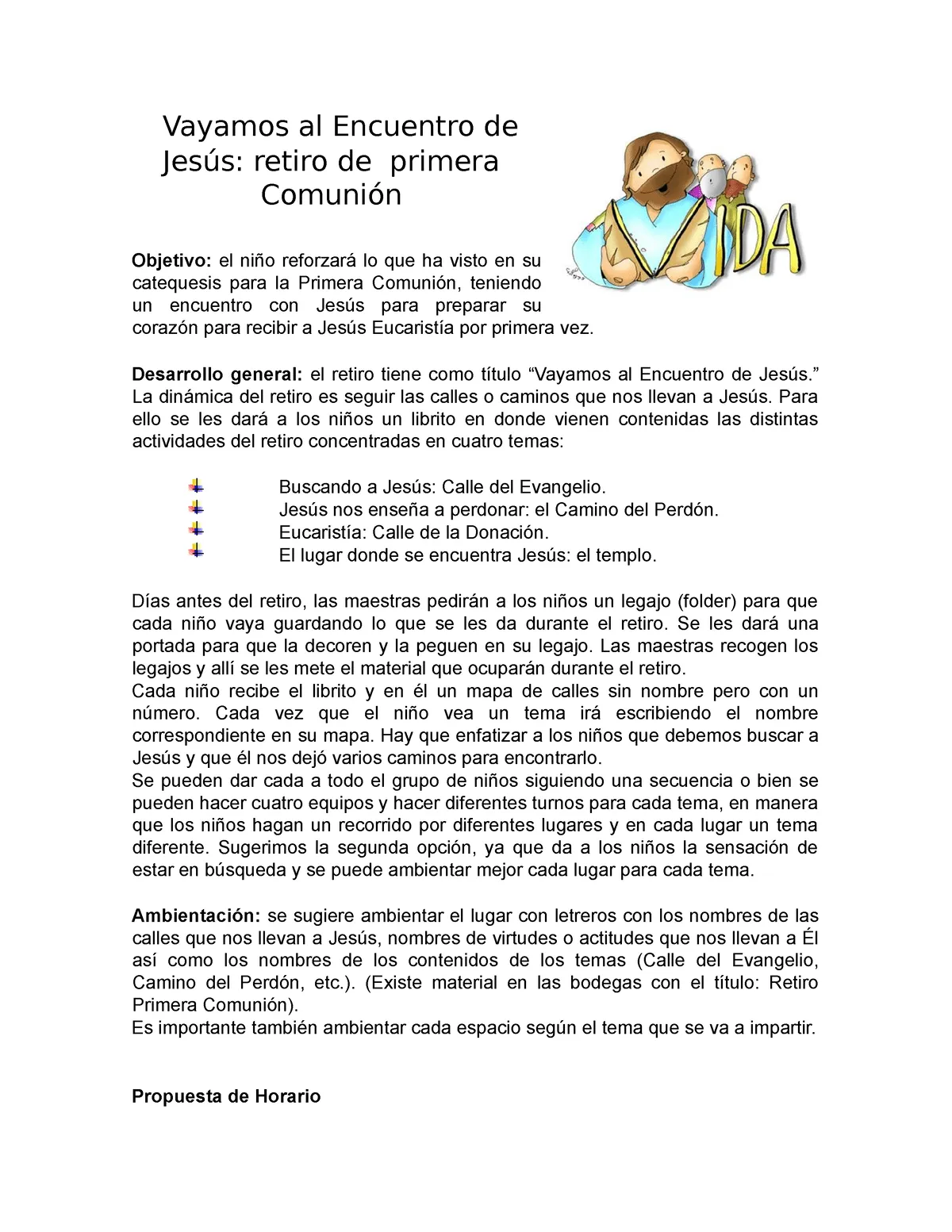 Retiro espiritual para ninos de 1ra comunion - Vayamos al Encuentro de Jesús: retiro de primera - Studocu Retiro espiritual para ninos de 1ra comunion - Vayamos al Encuentro de Jesús: retiro de primera - Studocu