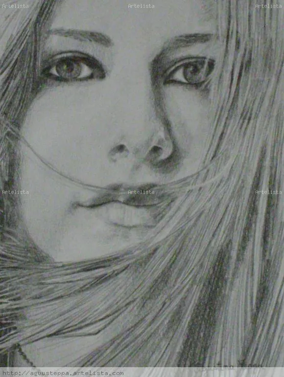 Retrato Avril Lavigne Agustina Teppa - Artelista.com