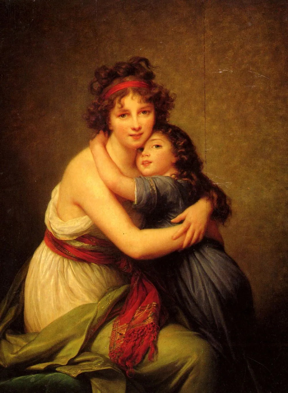 Retrato de madame Vigée-Lebrun con su hija - Madame Vigee-Le Brun and her daughter - Elisabeth-Louise Vigée-Lebrun, Museo del Louvre.