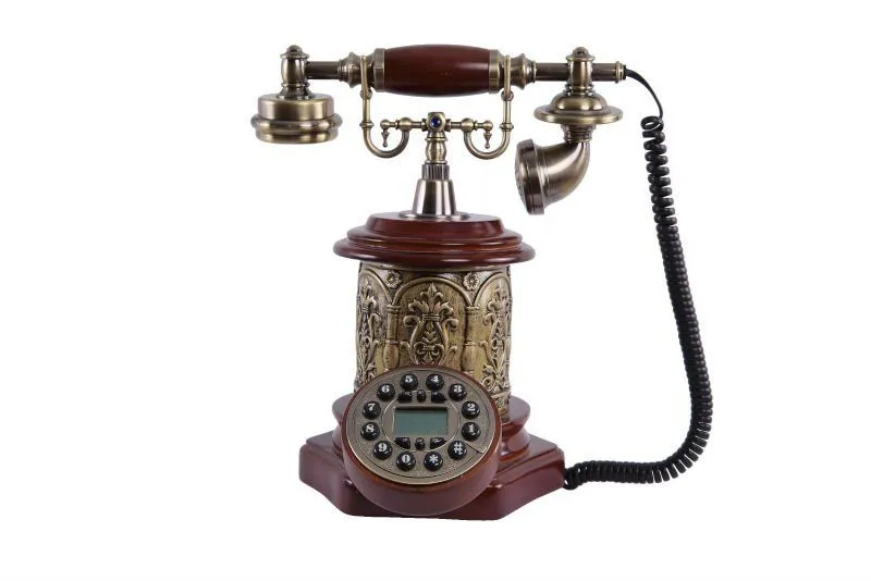 Retro decoración del hogar teléfonos antiguos-Teléfonos Alámbricos ...