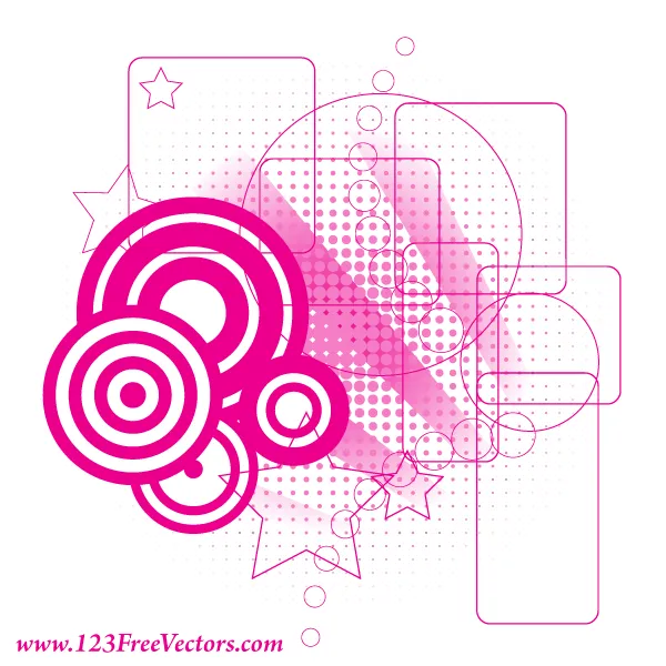 Retro Pink Background Vector by 123freevectors on DeviantArt