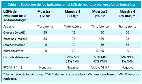 Revista chilena de infectología - Encefalitis herpética neonatal ...