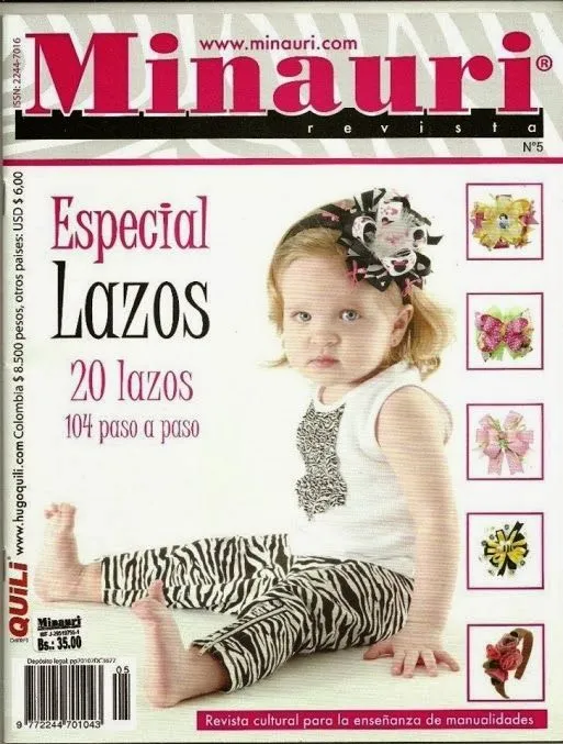 Revista lazos para cabello Minauri | Revista Moños para el cabello ...