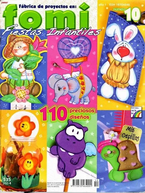 Revistas de Foamy gratis: manualidades para fiestas infantiles