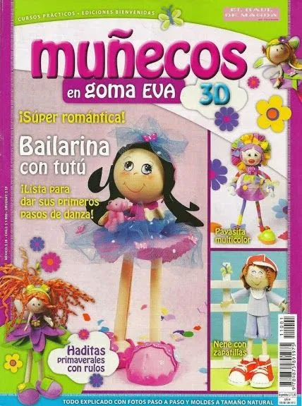 Revistas de manualidades Gratis: Revista Muñecos en Goma Eva 3D