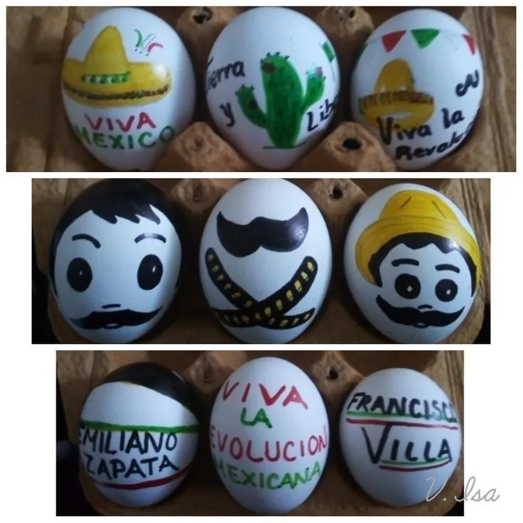 Revolución Mexicana | Huevos de confeti, Cascarones de huevo, Imagenes de  huevos decorados