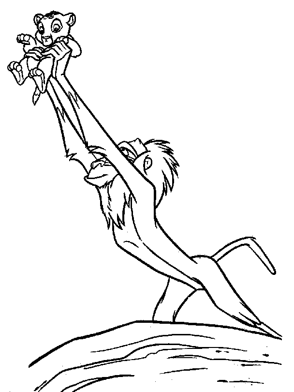 El rey león-Dibujos para imprimir y colorear El rey león-Dibujos para imprimir y colorear