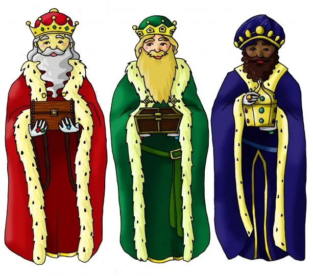Reyes Magos de Oriente - Dibujo de los reyes magos
