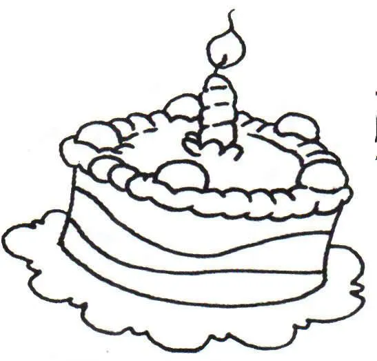 Rica torta para pintar y colorear | Dibujos para Colorear Gratis Rica torta para pintar y colorear | Dibujos para Colorear Gratis