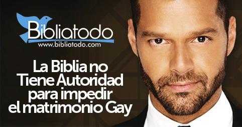 Ricky Martin: La Biblia no puede impedir el matrimonio Gay ...