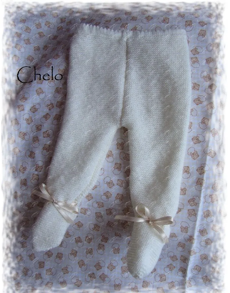 El rincón de Chelo: Conjunto para bebé en beige.....