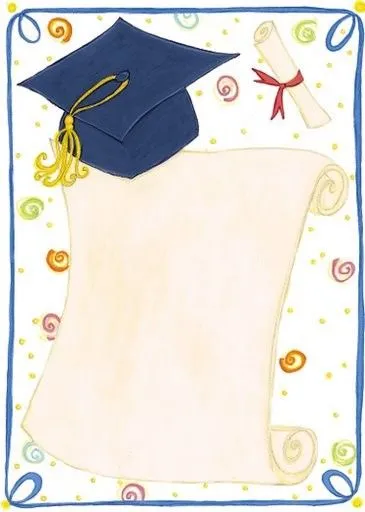 Bordes infantiles para diplomas - Imagui