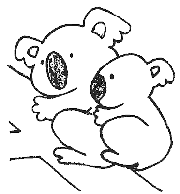 El rincon de la infancia: ♥ Koalas para pintar