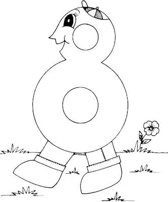 El rincon de la infancia: ♥ Números para pintar El rincon de la infancia: ♥ Números para pintar