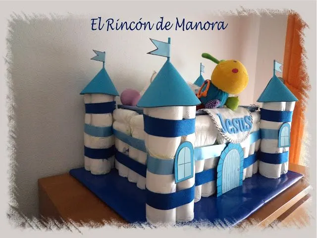 El rincón de Manora: Castillo de pañales para niño