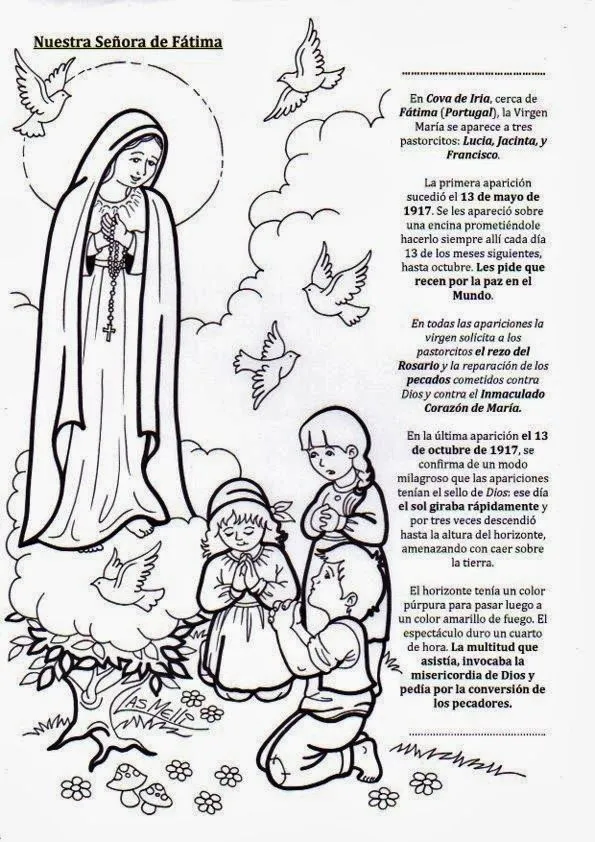 El Rincón de las Melli: Breve historia de Nuestra Señora de Fatima El Rincón de las Melli: Breve historia de Nuestra Señora de Fatima