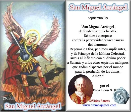 Rincón de la Oración: Estampas Oraciones de San Miguel Arcángel Rincón de la Oración: Estampas Oraciones de San Miguel Arcángel