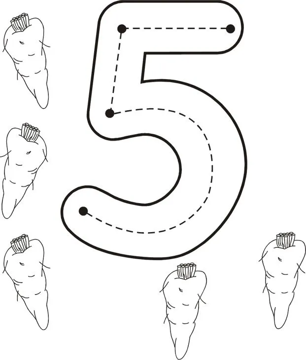 Dibujos para colorear del numeral veinticinco - Imagui