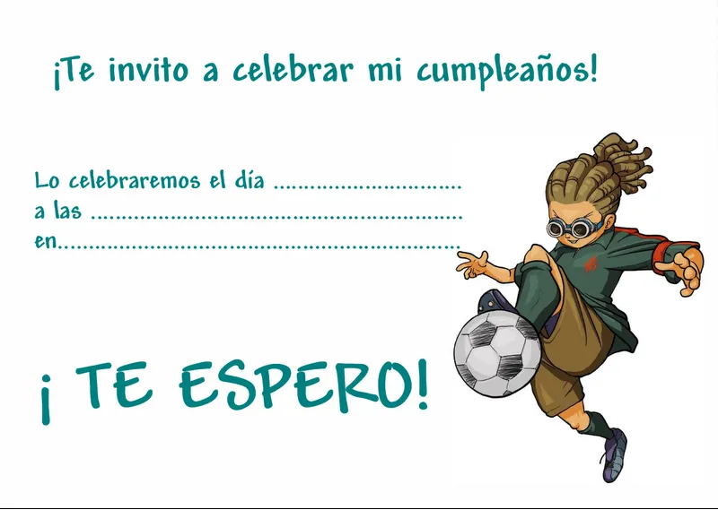 EL RINCÓN DE LOS PEQUES: INVITACIONES PARA CUMPLEAÑOS DE INAZUMA ... EL RINCÓN DE LOS PEQUES: INVITACIONES PARA CUMPLEAÑOS DE INAZUMA ...