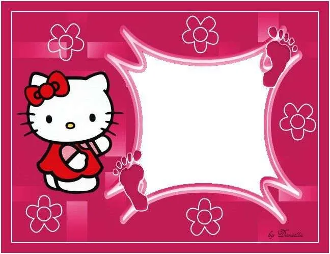 Marcos para fotos infantiles de Hello Kitty - Imagui