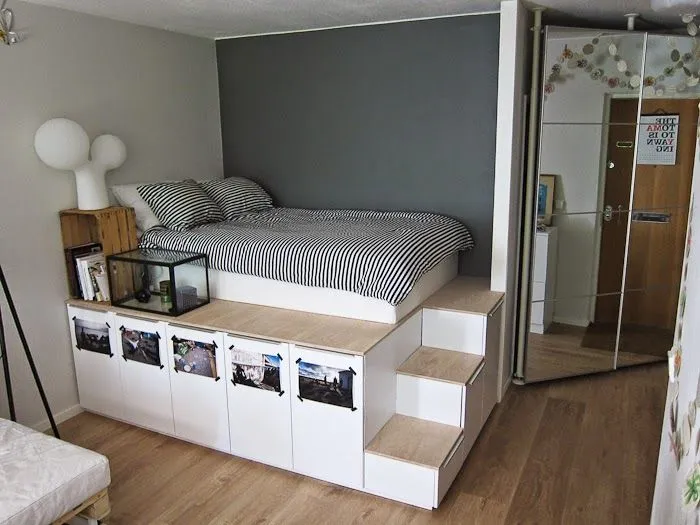 MI RINCÓN DE SUEÑOS: Hacer camas con espacio para almacenar