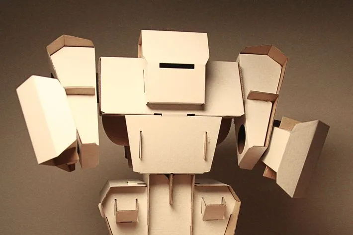Como hacer un robot de carton - Imagui