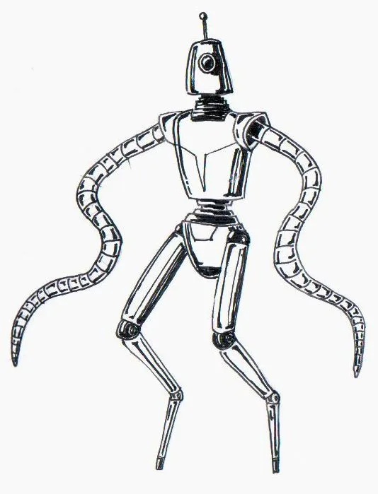 Robot dibujo a lapiz - Imagui