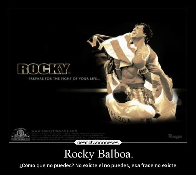 Rocky Balboa. | Desmotivaciones