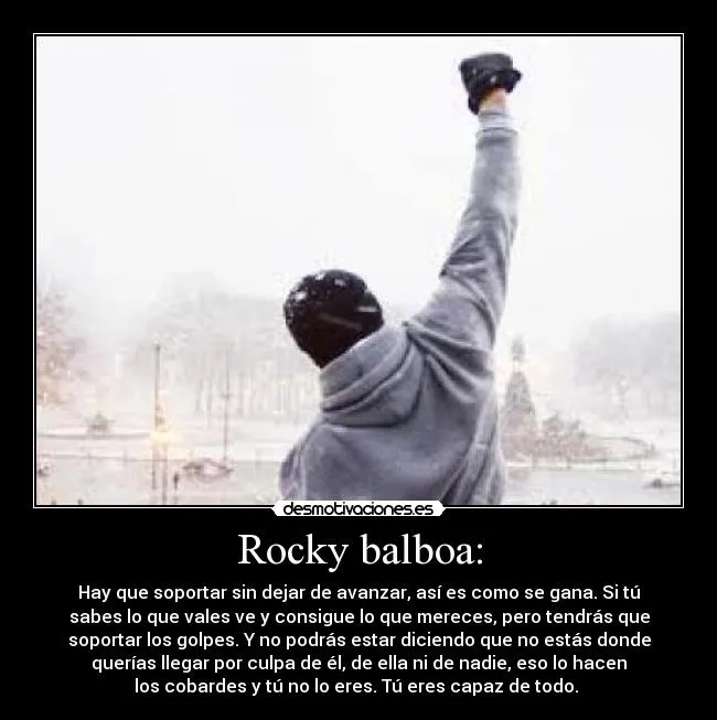 Rocky balboa: | Desmotivaciones