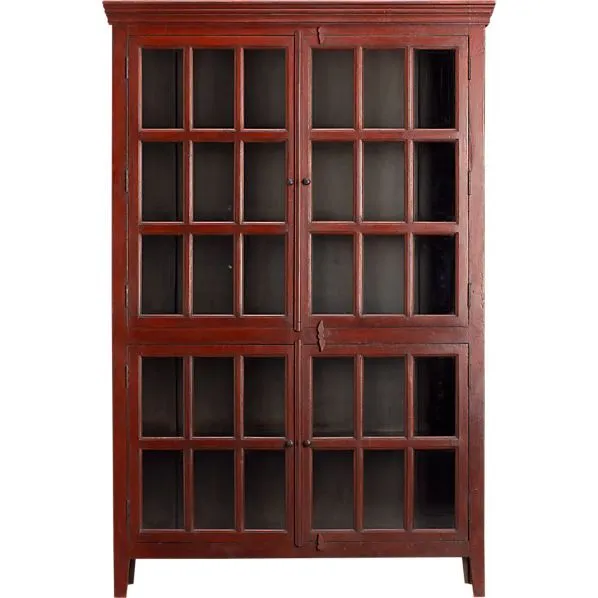 Rojo Red Tall Cabinet in Storage Cabinets | Crate and Barrel
