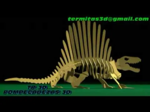 ROMPECABEZAS 3D DINOSAURIO DIMETRODOM (PUZZLES) - YouTube