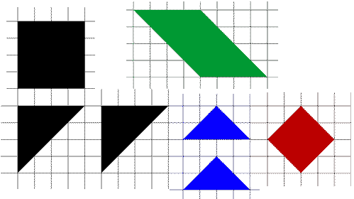 Rompecabezas geométricos- Geometric Puzzles.