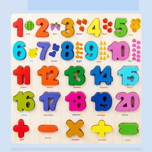 Rompecabezas de números del Aprendizaje Habilidad de lo Montessori Tablero  de aprendizaje de matemáticas Juguetes CUTICAT tablero de rompecabezas de  números de matemáticas | Walmart en línea