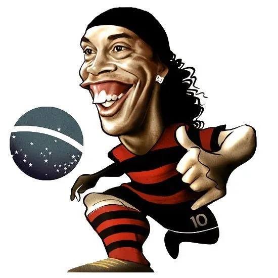 Ronaldinho | Caricaturas deportistas | Pinterest