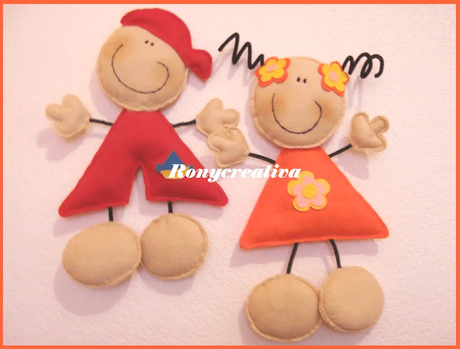 ronycreativa: Cómo hacer muñecos de fieltro o paño lenci / Ronyreativa