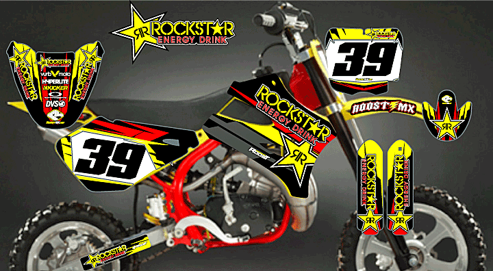 Roost MX - Motocross Graphics - NEW! COBRA - Rockstar