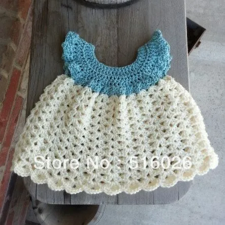 Patrones de vestidos a crochet recien nacida - Imagui