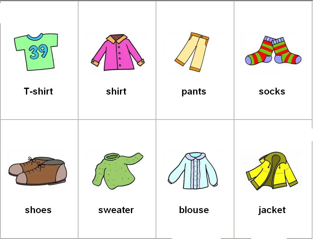 Leer y Aprender Juntos: La ropa en ingles