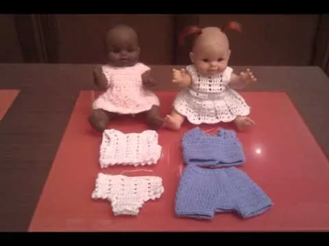 Ropa para muñecas realizadas a ganchillo - YouTube