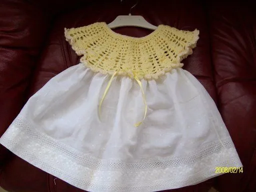 Canesu en crochet para vestido - Imagui