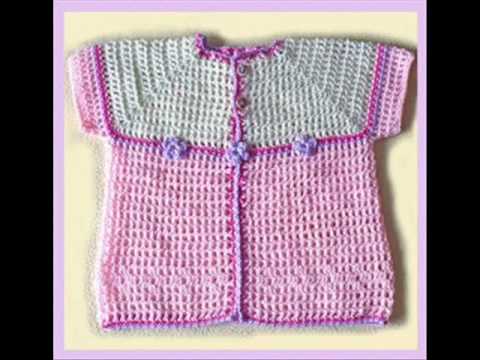 ropita para bebe tejidos a crochet - YouTube