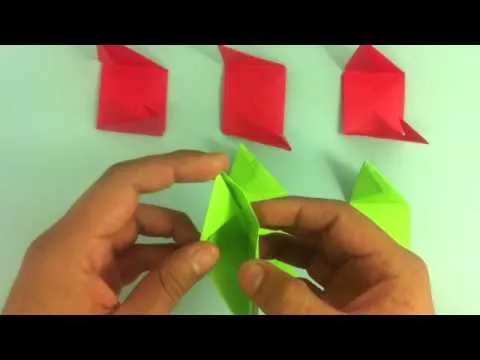 Rosa de origami - Flor de papel - YouTube