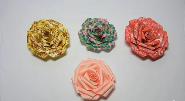 Como hacer una rosa de papel - Manualidades - Javies.com