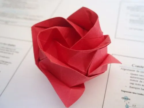 Rosa de Papel - Origami para Expertos - Taringa!