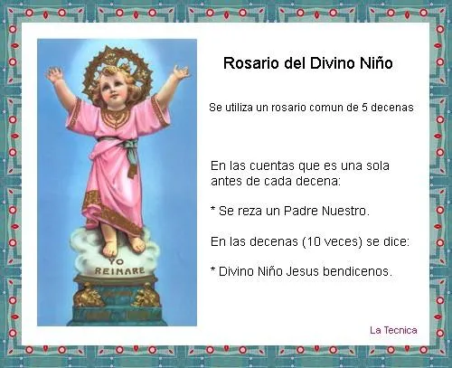 Rosario del Divino Niño Jesus Photos from Lorna Marie (Divina ... Rosario del Divino Niño Jesus Photos from Lorna Marie (Divina ...