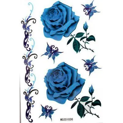 rosas azules | Tattoo Design | Pinterest