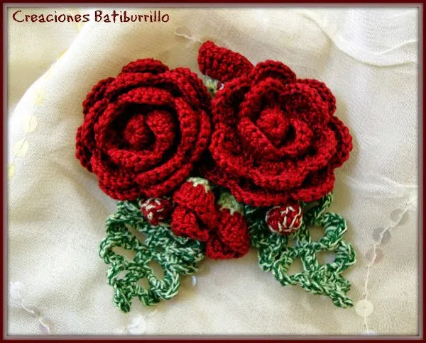 rosas crochet | Aprender manualidades es facilisimo.com