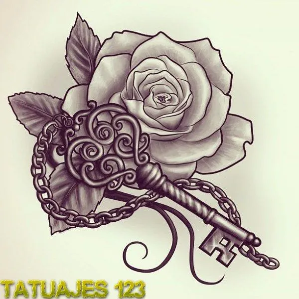Dibujos de rosas tatuajes - Imagui